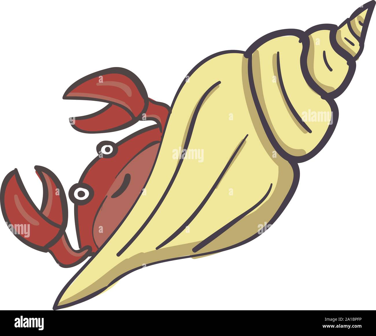 Black white sea crab Stock Vector Images Alamy