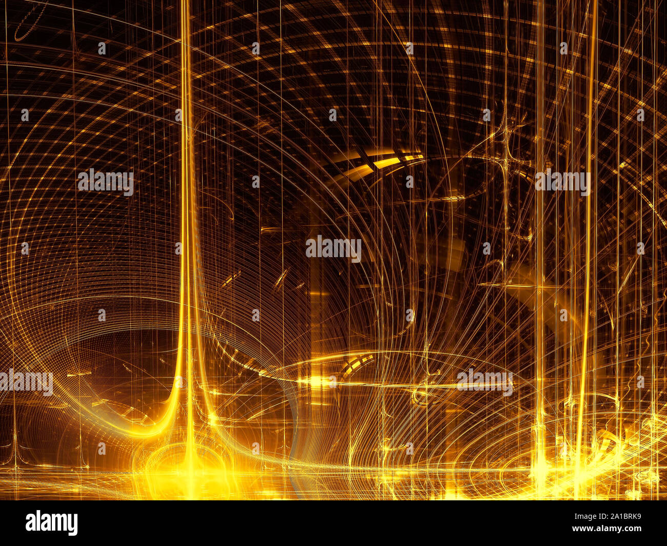 Abstract golden background or texture - digitally generated image Stock Photo