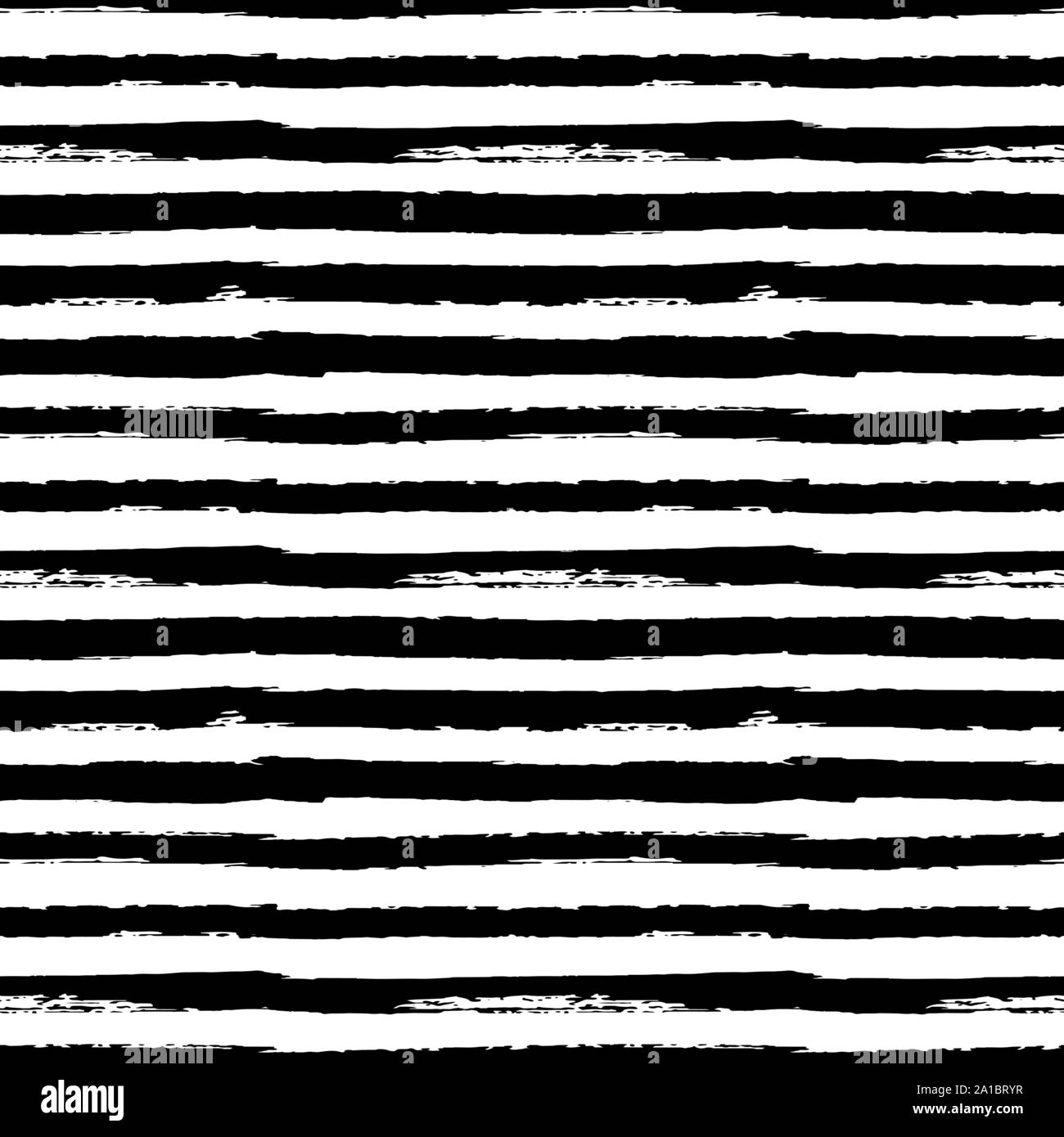 Black and white seamless pattern background with grunge paint stripes