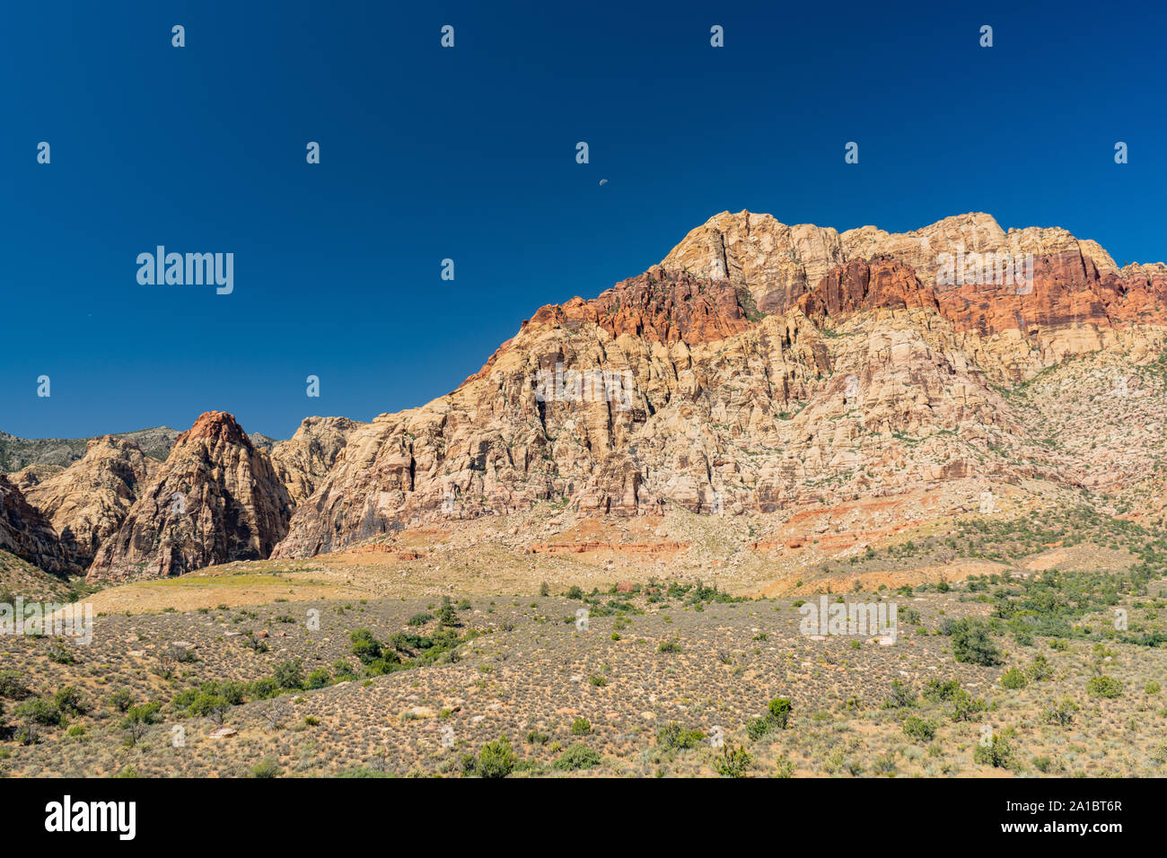 Beautiful landscape around Red Rock Canyon at Nevada Stock Photo Alamy