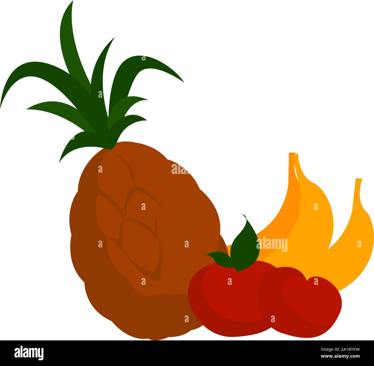 Tropical fruits illustration hi-res stock photography and images - Alamy