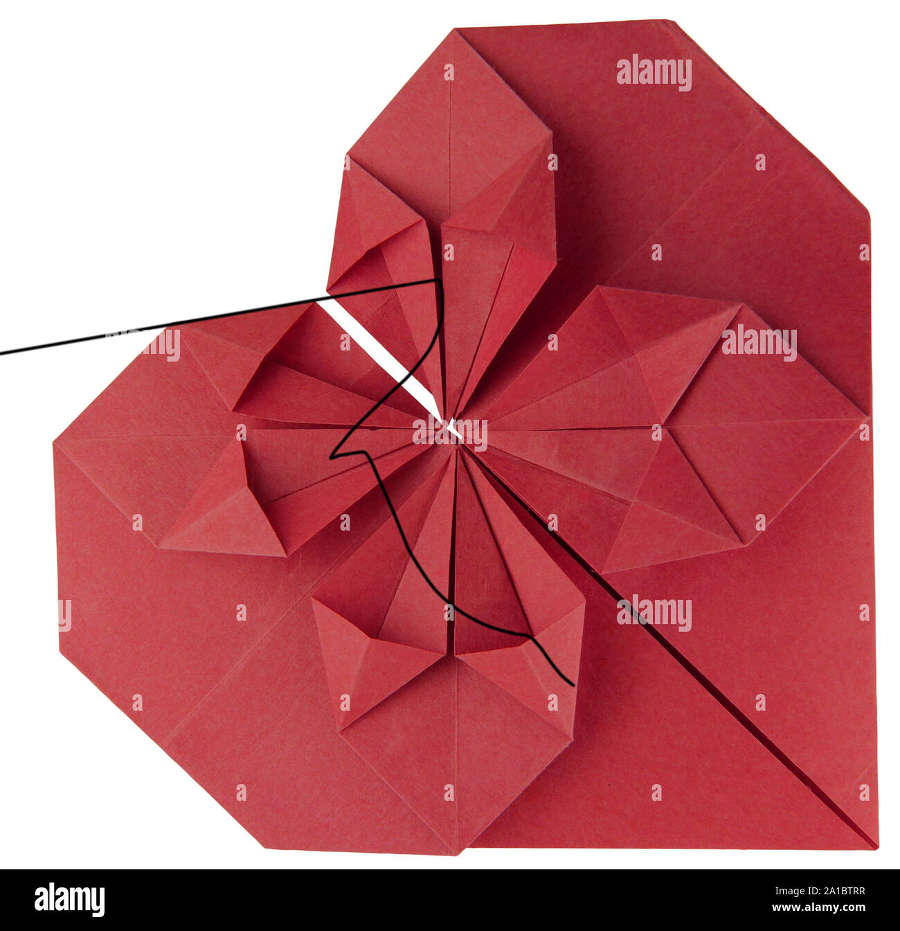 red paper heart Stock Photo Alamy