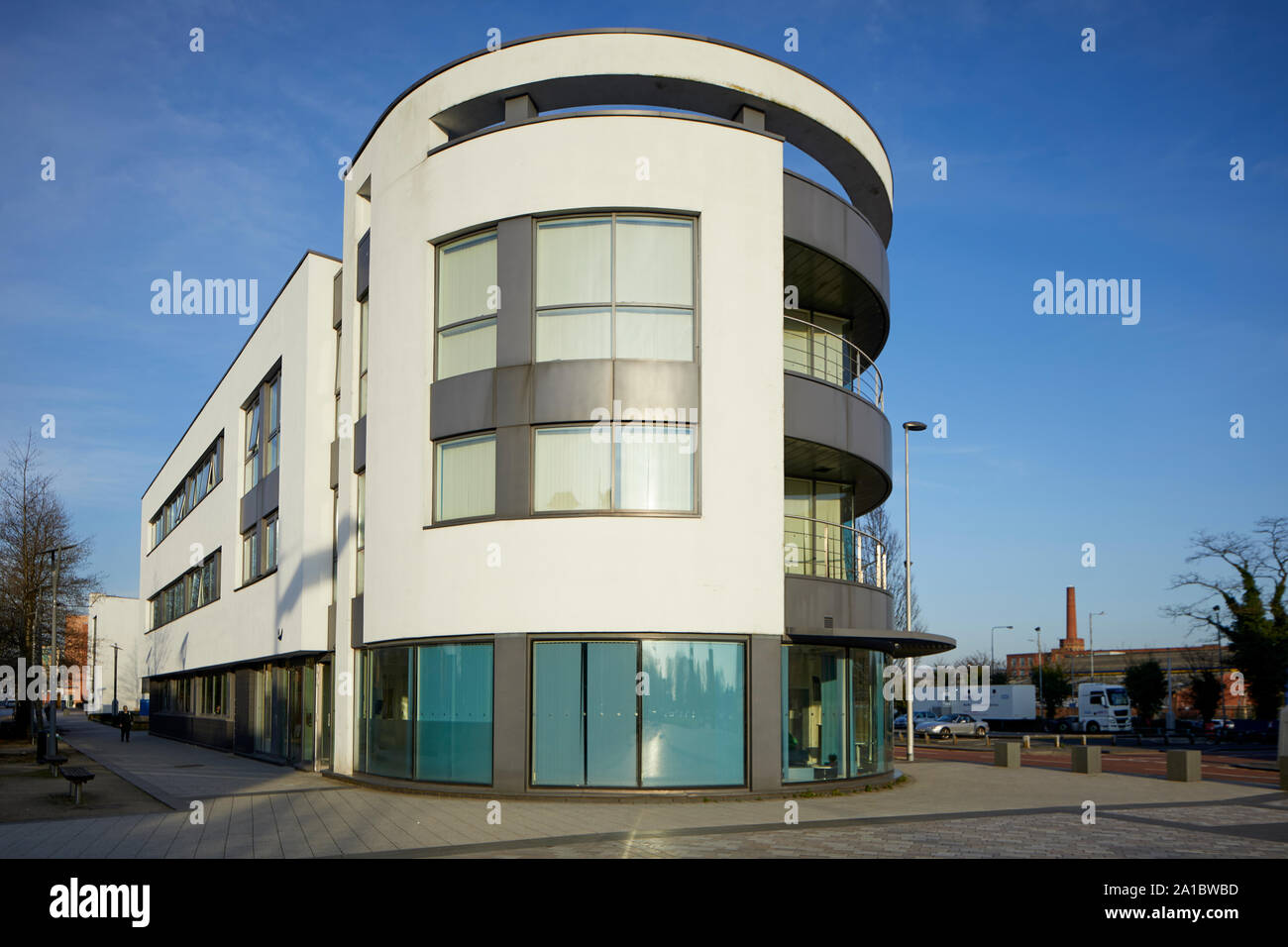 Tameside Modern building on Old Street AshtonunderLyne Stock Photo