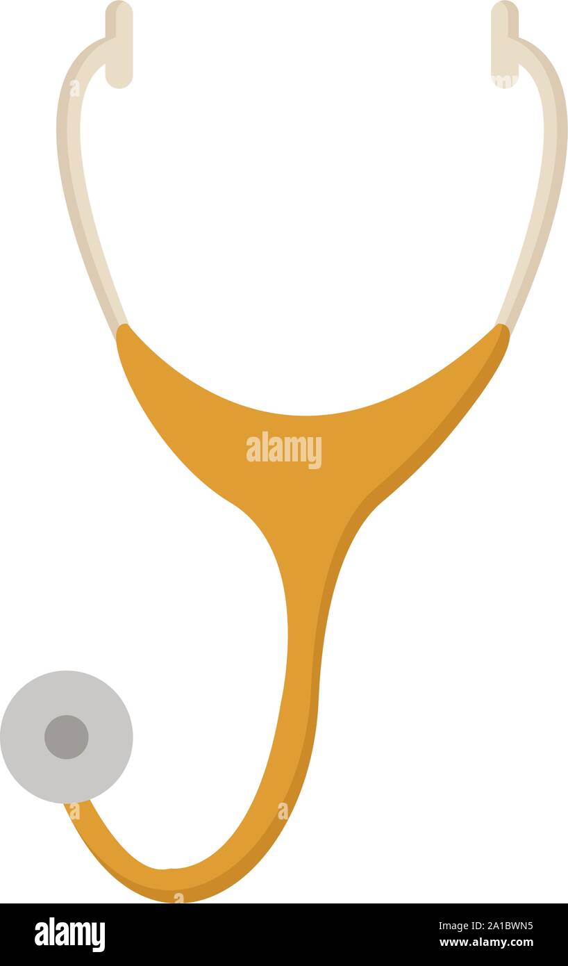 Stethoscope, illustration, vector on white background Stock Vector