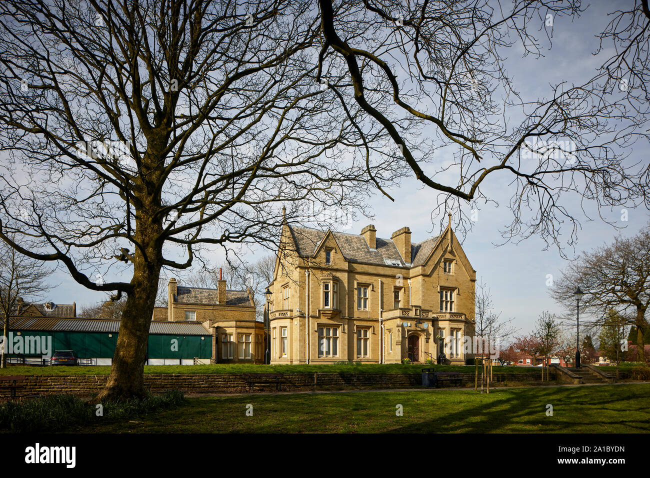 Tameside Ryecroft Hall Manchester Rd, Audenshaw, beautiful Grade II listed civic building donated to the people of Audenshaw by Austin Hopkinson in 19 Stock Photo