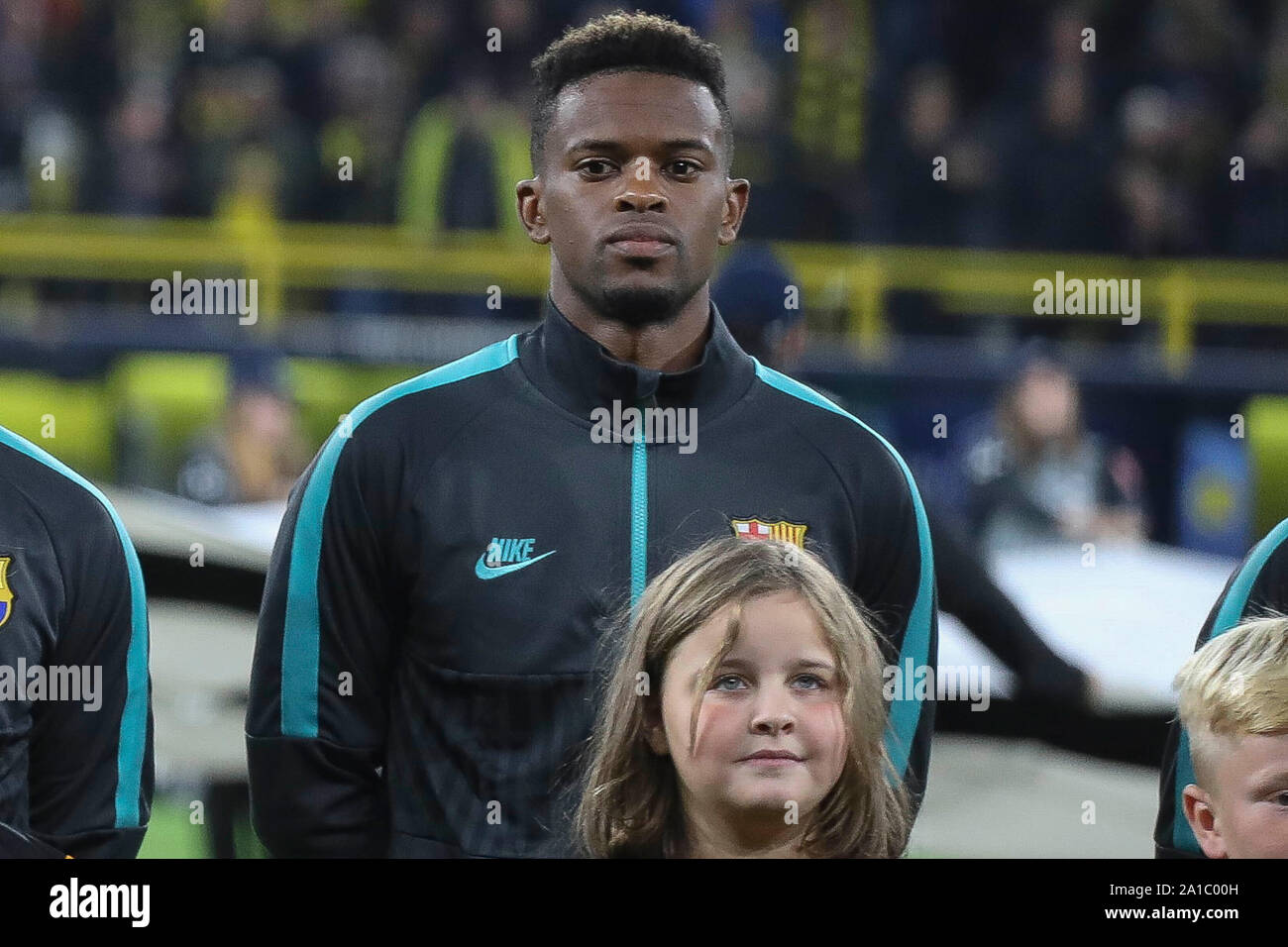 Nelson Semedo in FC Barcelone during the UEFA Champions League, Group F football match between Borussia Dortmund and FC Barcelona on September 17, 2019 at BVB Stadion in Dortmund, Germany - Photo Laurent Lairys / MAXPPP Stock Photo