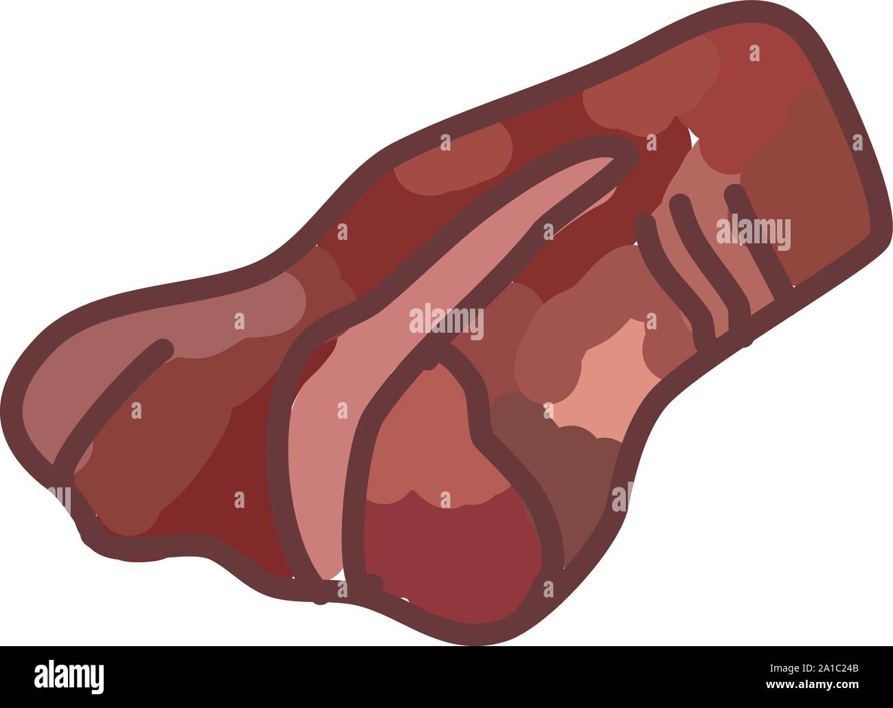 Roast beef illustration Cut Out Stock Images & Pictures - Page 3 - Alamy