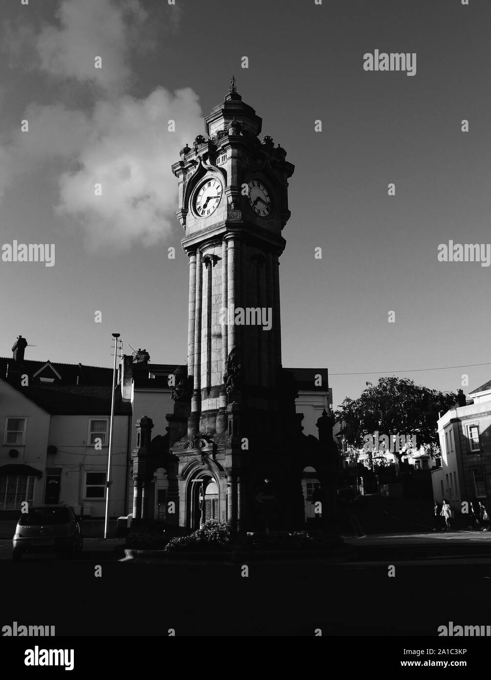 Exeter Clock Tower Stock Photo