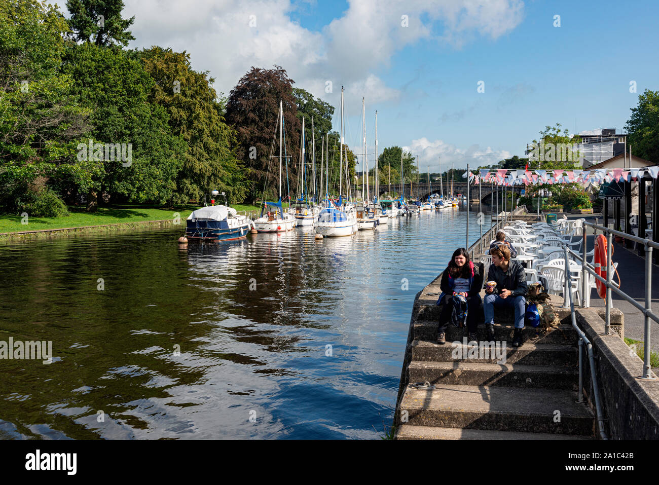 River Dart from Steamer quay Totnes Stock Photo Alamy