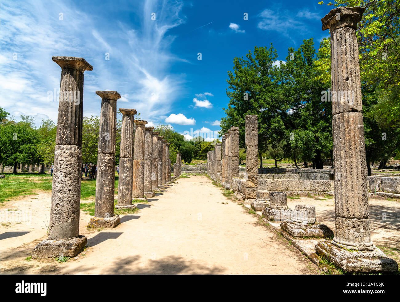 Archaeological Site Of Olympia In Greece Stock Photo - Alamy