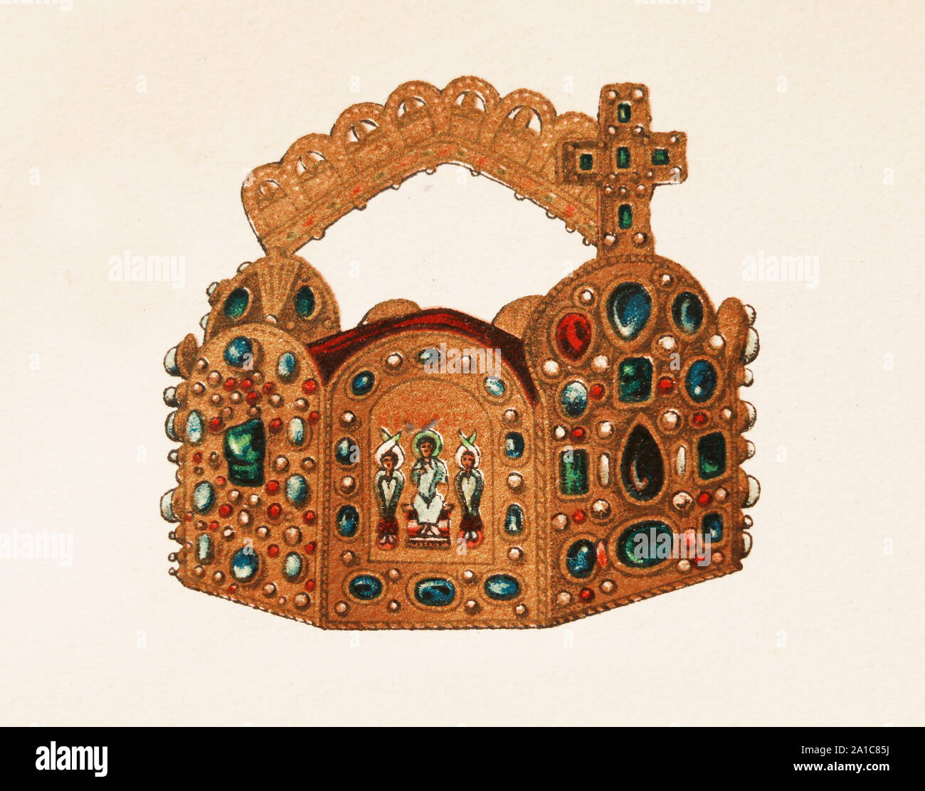 Imperial crown - relic of the Holy Roman Empire. Stock Photo