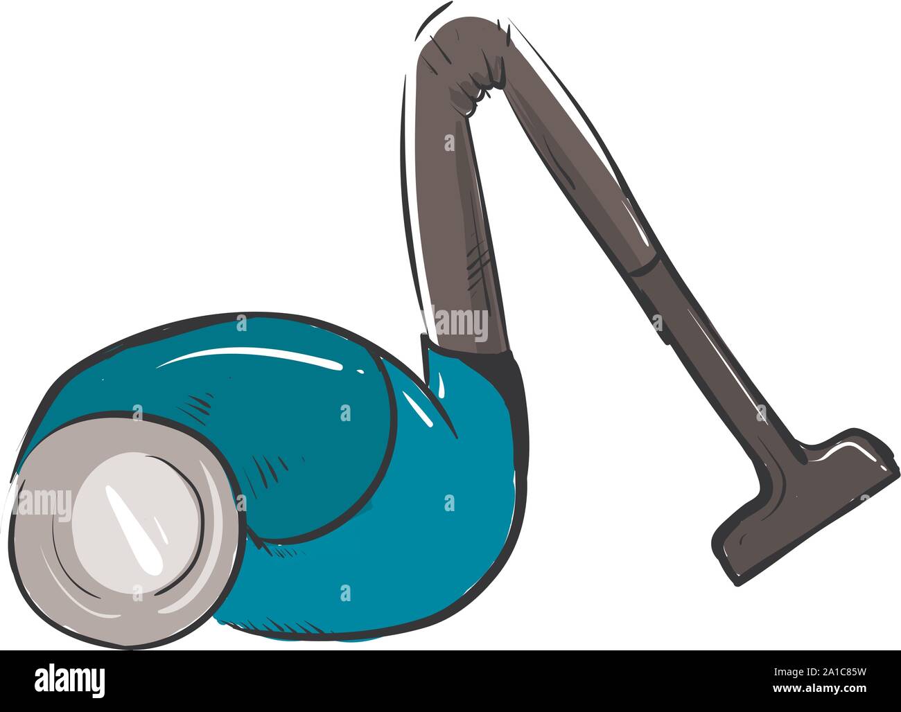 Vaccum cleaner, illustration, vector on white background Stock Vector Image & Art Alamy