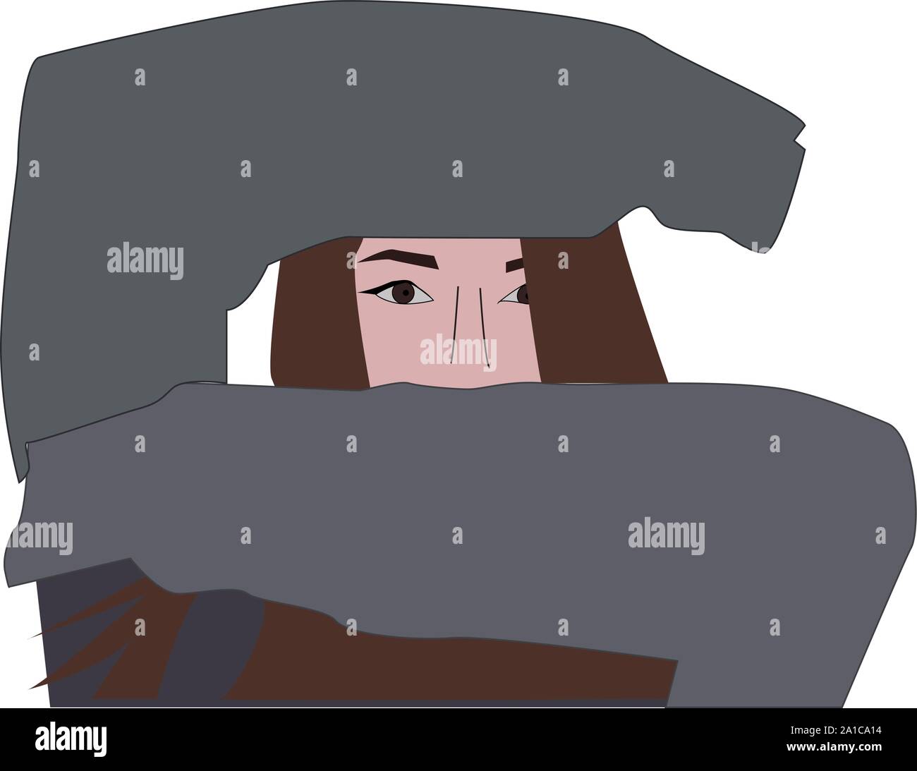 Teen girl school hoodie Stock Vector Images Alamy