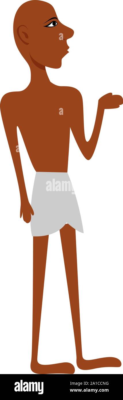 Egyptian, illustration, vector on white background. Stock Vector