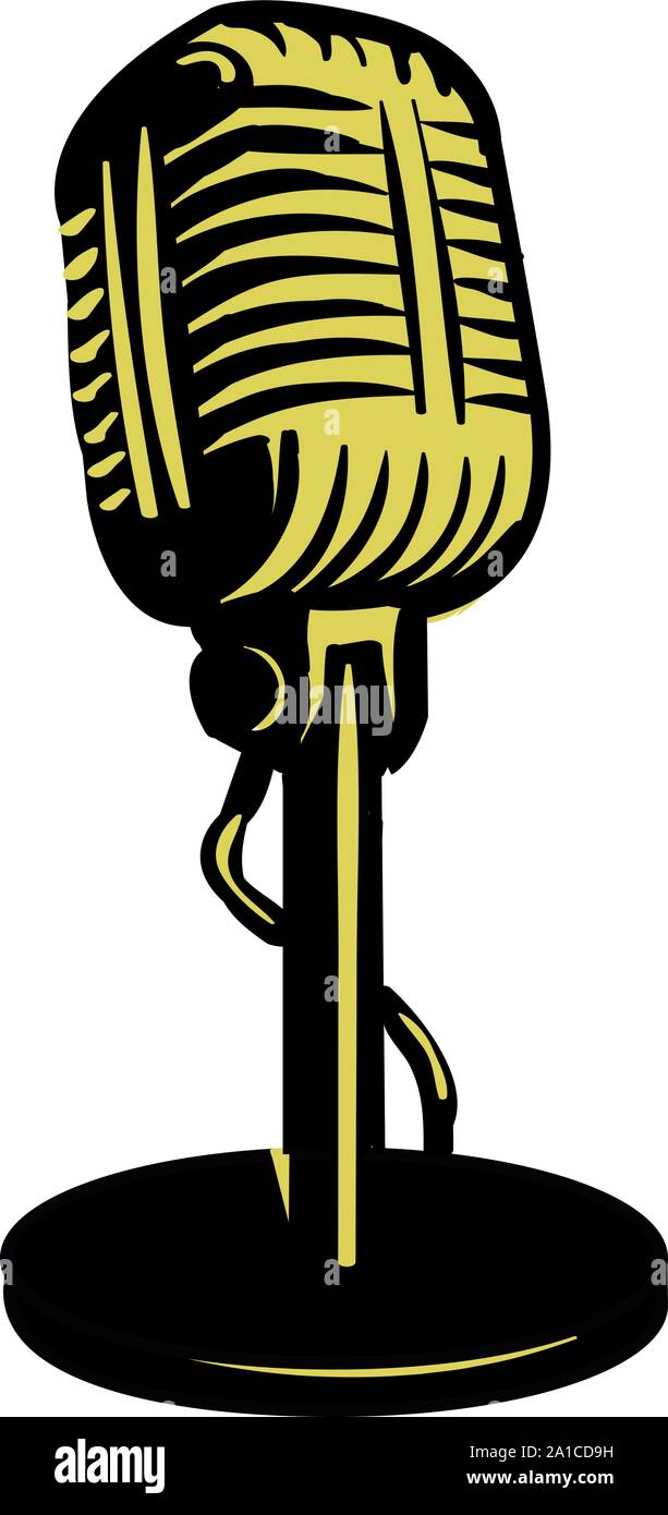 Microphone illustration Stock Vector Images - Alamy