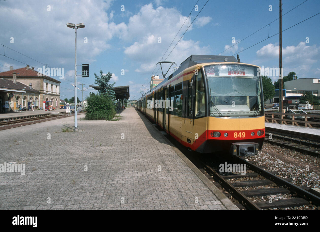 Karlsruhe, Stadtbahn Stock Photo