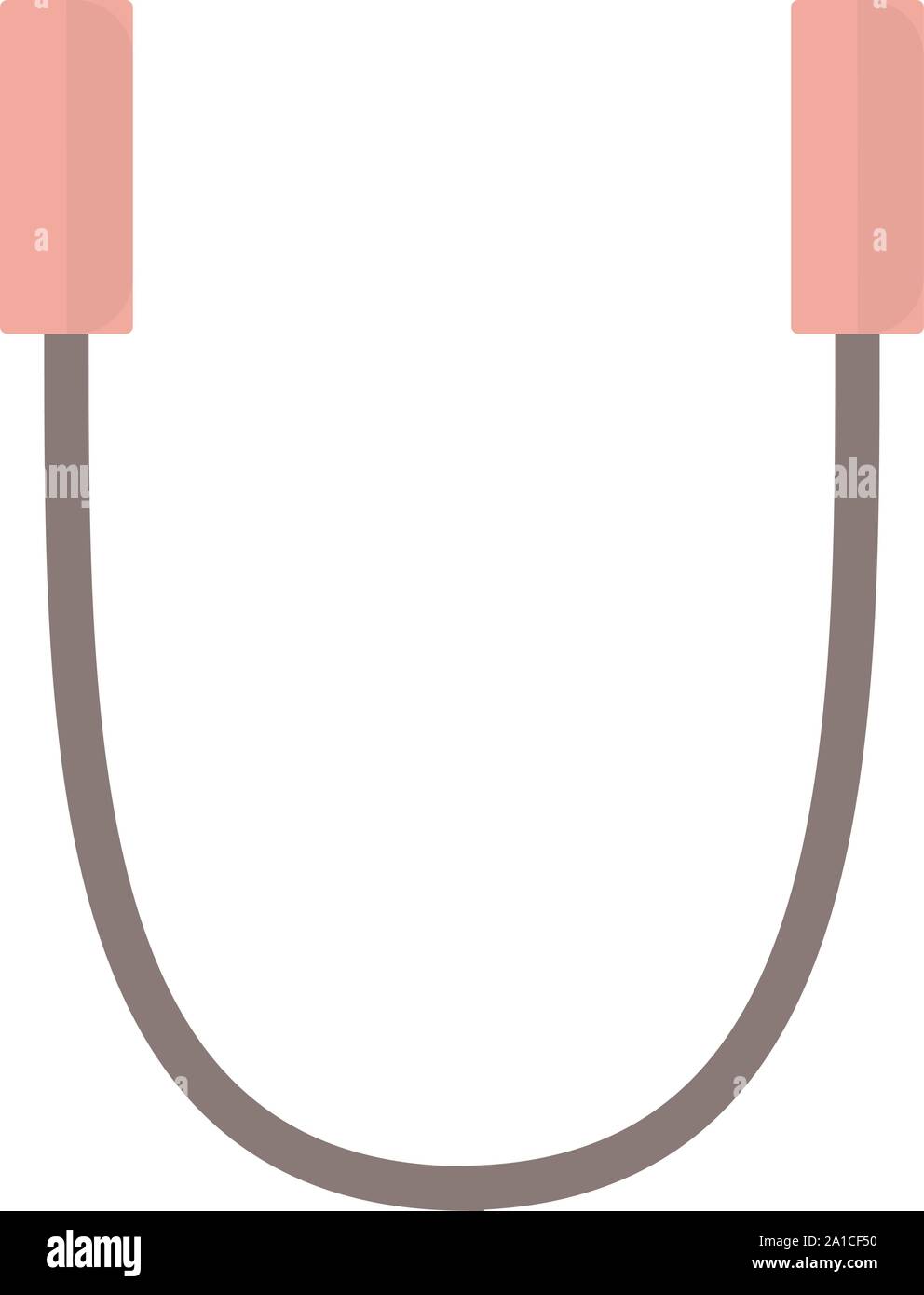 Jump rope, illustration, vector on white background. Stock Vector