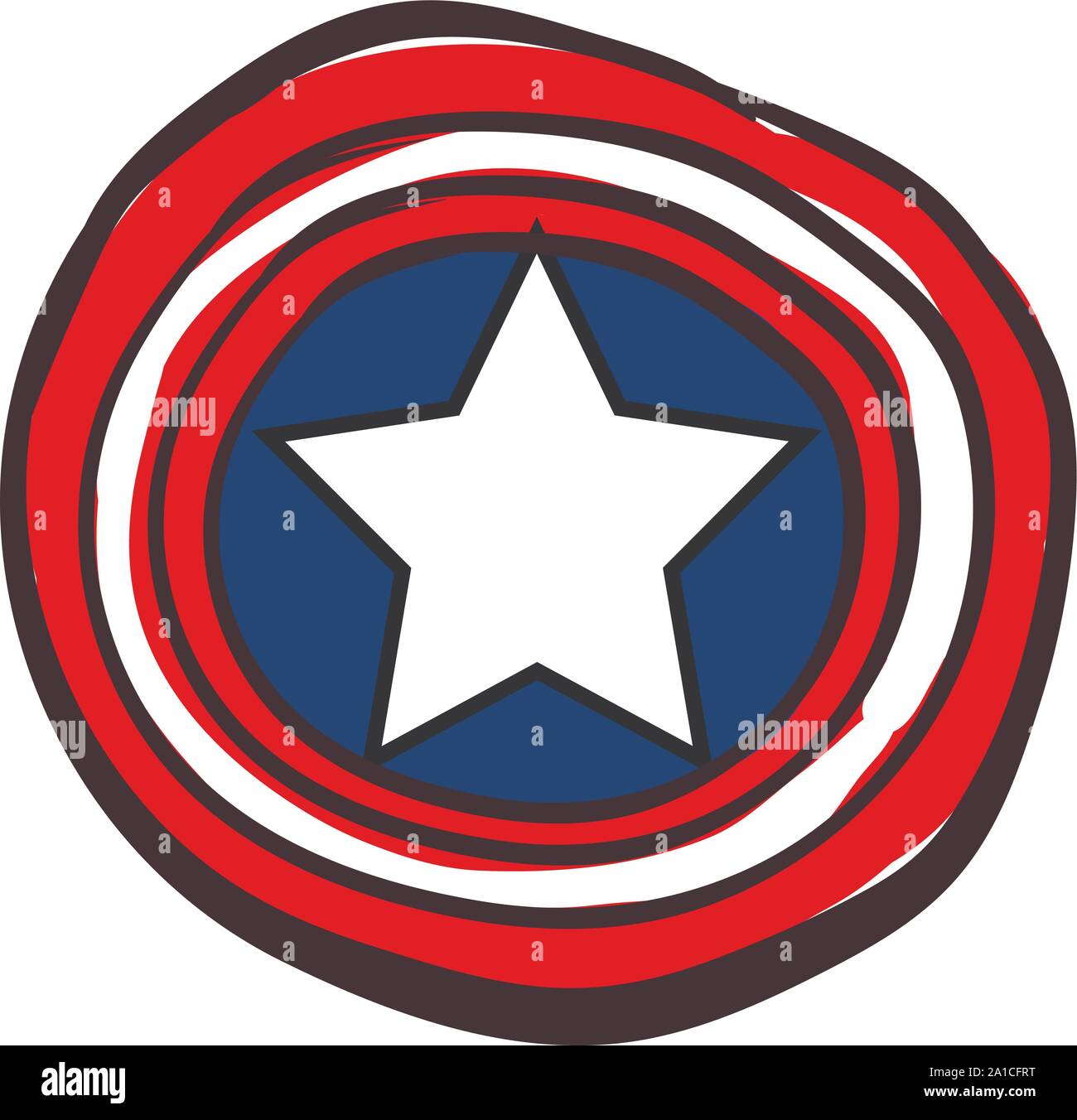 Captain america cartoon Cut Out Stock Images & Pictures - Alamy