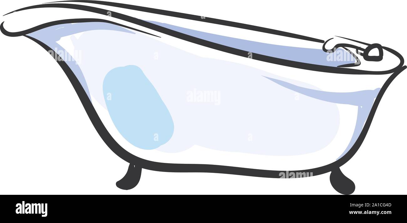 Bathroom, illustration, vector on white background Stock Vector Image ...