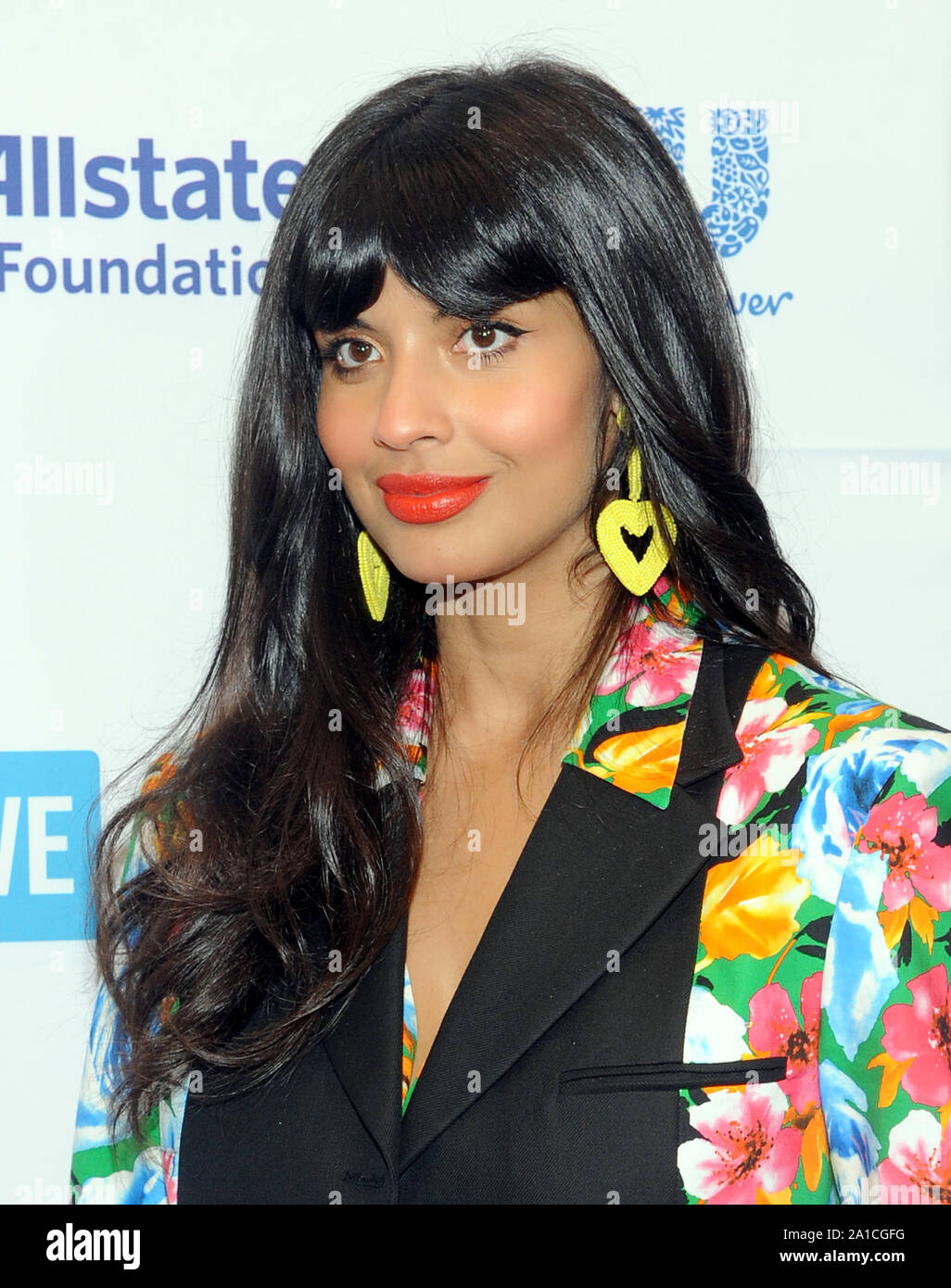 New York, NY, USA. 25th Sep, 2019. Jameela Jamil attends the WE Day UN on September 25, 2019 at