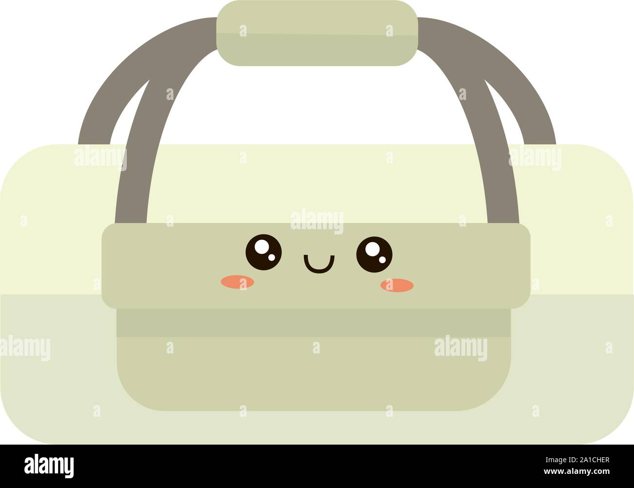 Sport bag, illustration, vector on white background. Stock Vector