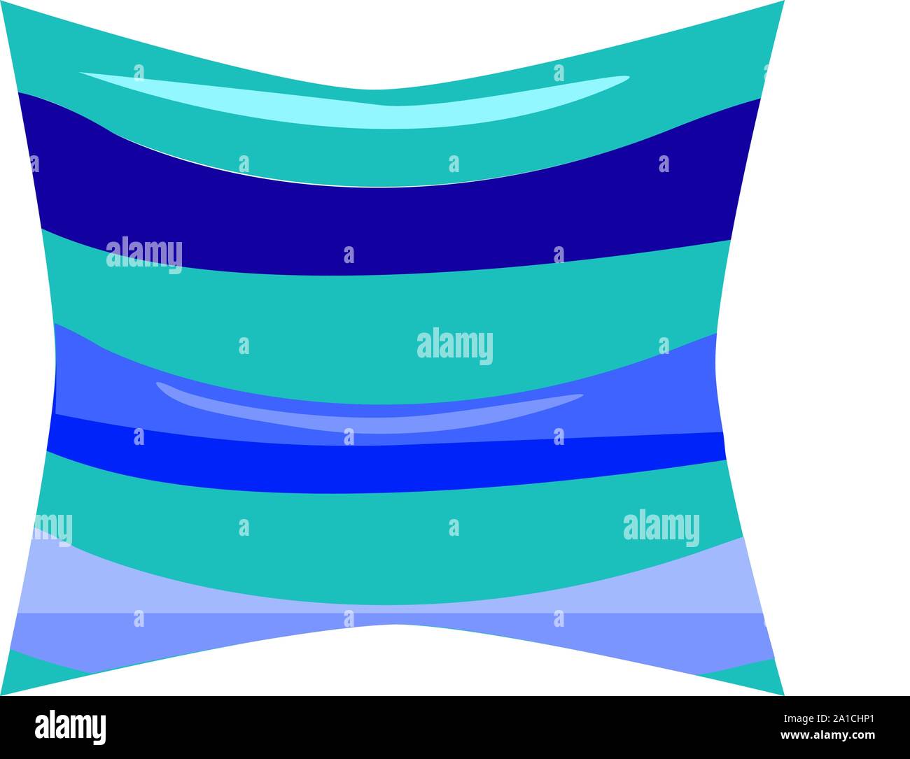 Pillow, illustration, vector on white background. Stock Vector