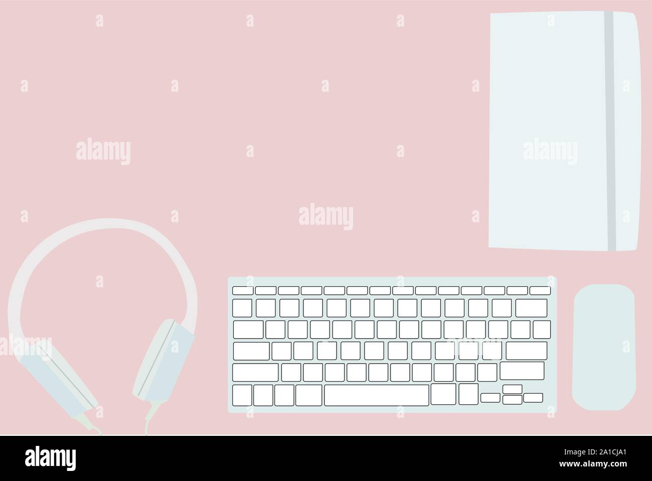 PC gear, illustration, vector on white background. Stock Vector