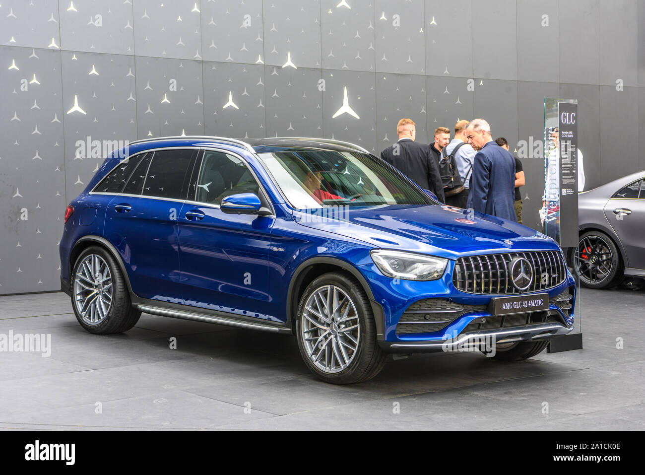 Frankfurt Germany Sept 19 Blue Mercedes Benz Amg Glc 43 4matic Suv Iaa International Motor Show Auto Exhibtion Stock Photo Alamy Frankfurt Germany Sept 19 Blue Mercedes Benz Amg Glc 43 4matic Suv Iaa International Motor Show Auto Exhibtion Stock Photo Alamy