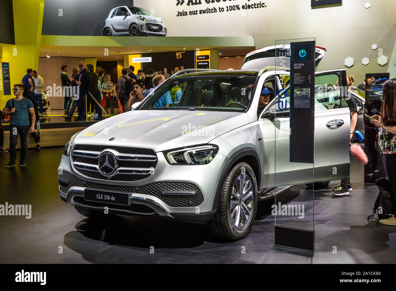 Frankfurt Germany Sept 19 Silver Gray Mercedes Benz Gle 350 De 4matic Hybrid Electric Suv Iaa International Motor Show Auto Exhibtion Stock Photo Alamy Frankfurt Germany Sept 19 Silver Gray Mercedes Benz Gle 350 De 4matic Hybrid Electric Suv Iaa International Motor Show Auto Exhibtion Stock Photo Alamy