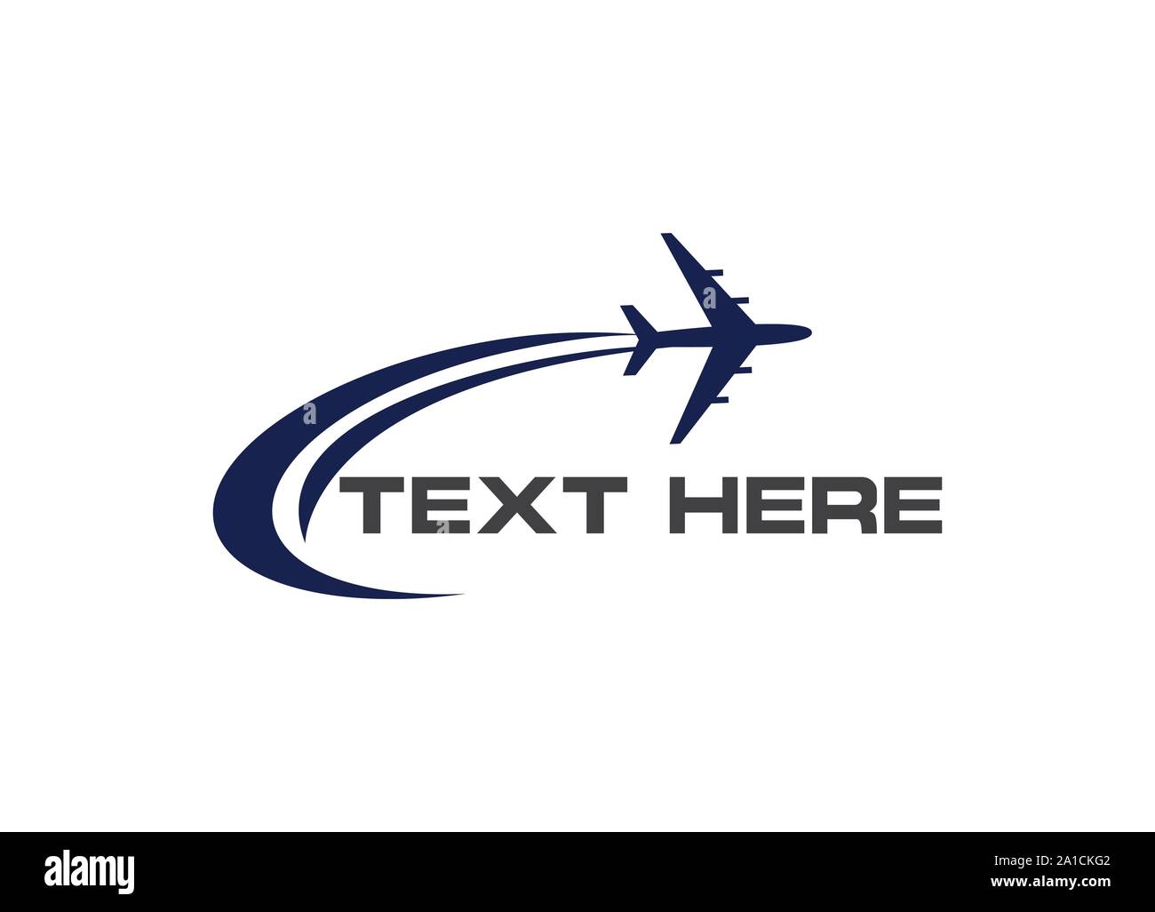 Airplane icon vector illustration design Logo Template, Airplane company logo, Traveling Logo, Airplane - vector logo template concept illustration. Stock Vector