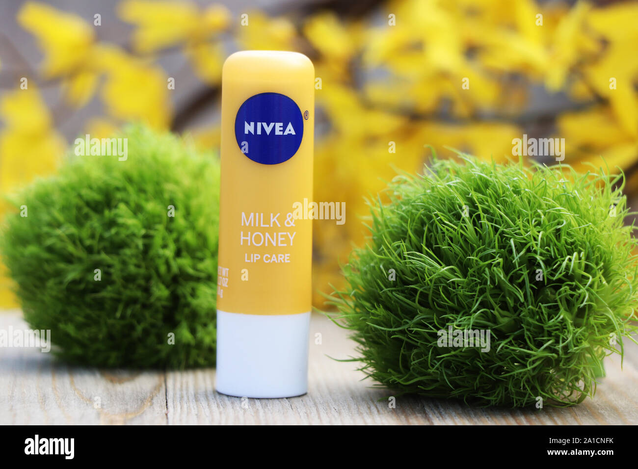 Nivea lip care product Stock Photo