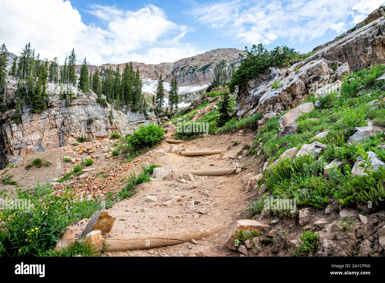 Alta utah snow path hi-res stock photography and images - Alamy