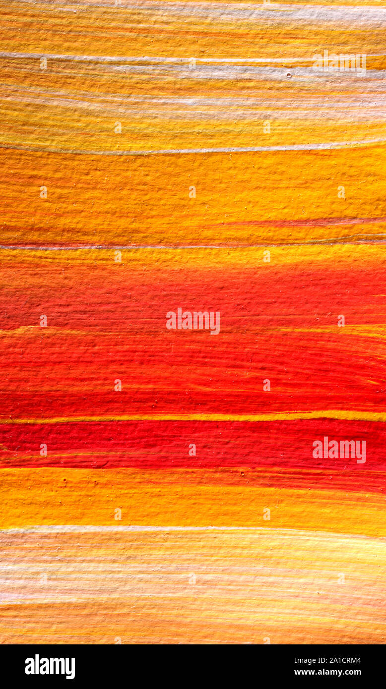 Close up of abstract color ink brush marks Stock Photo - Alamy