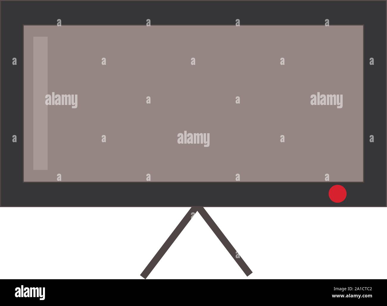 Big TV, illustration, vector on white background Stock Vector Image ...