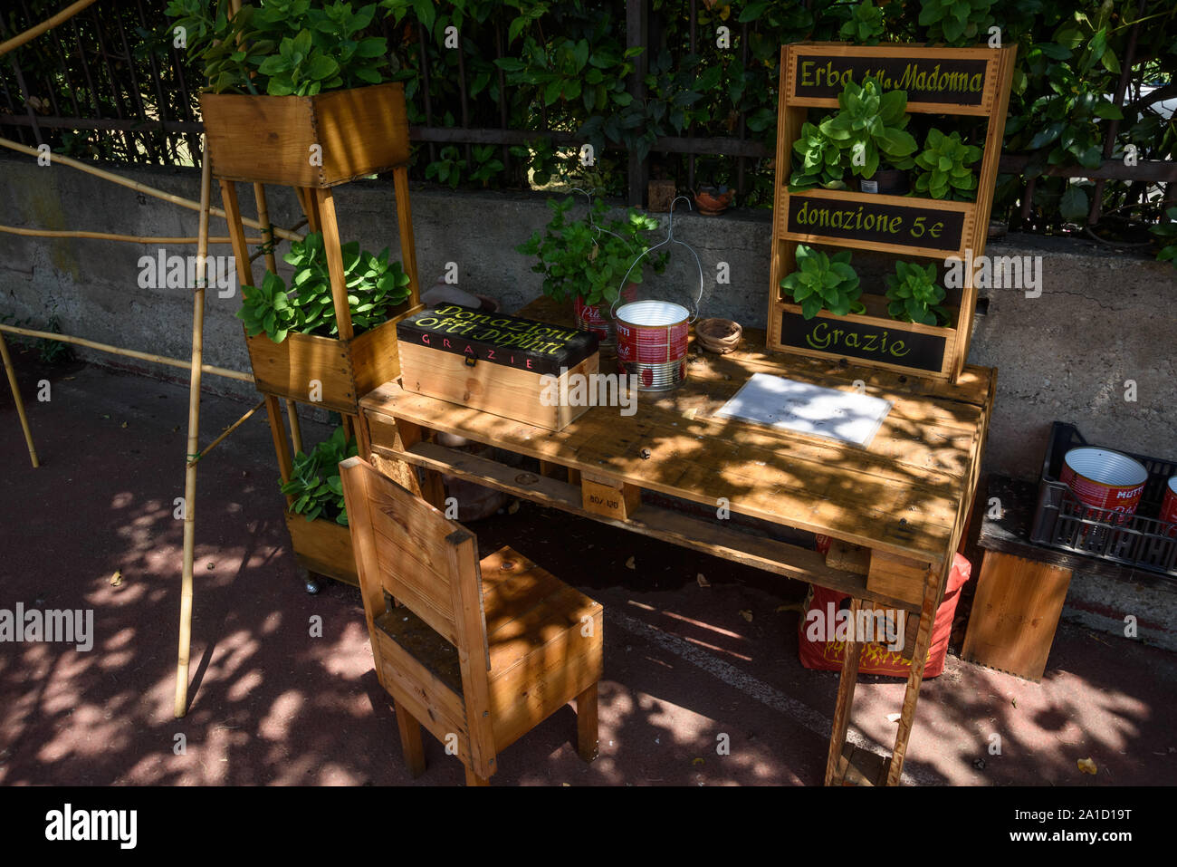 Florenz, Urban Gardening Orti Dipinti - Florence, Community Garden Orti Dipinti Stock Photo