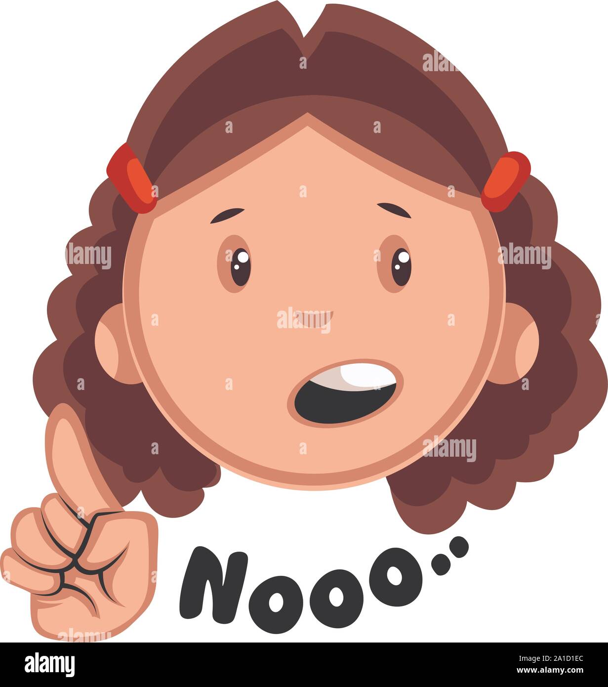 Woman and saying no Stock Vector Images - Alamy