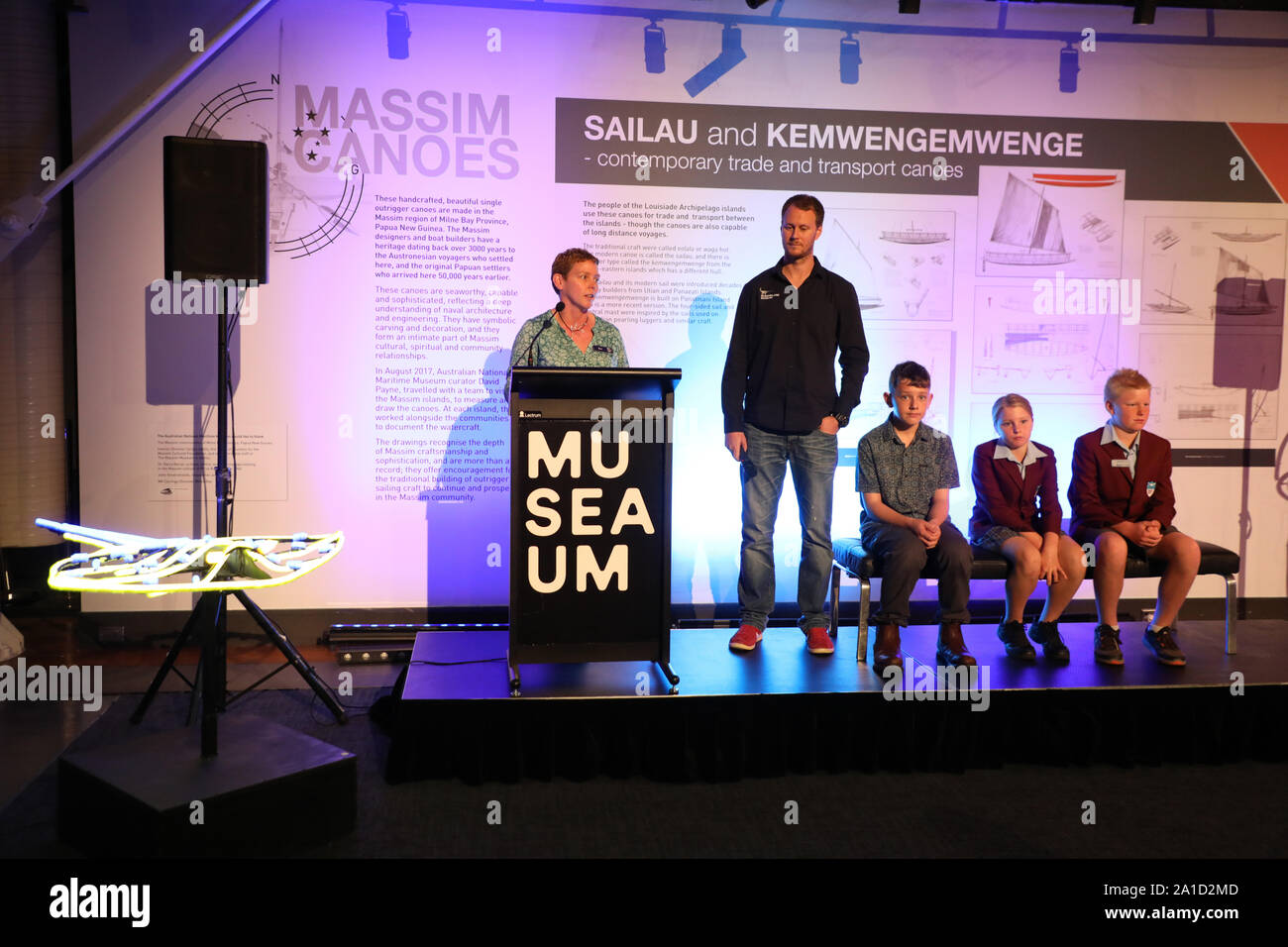 Sydney, Australia. 26th September 2019. Sea Monsters: Prehistoric Ocean Predators opens to the public on Thursday 26 September and brings together never-before-seen real fossils from millions of years ago, gigantic life-sized casts from real specimens, immersive multimedia and hands on interactives. Credit: Richard Milnes/Alamy Credit: Richard Milnes/Alamy Live News Stock Photo