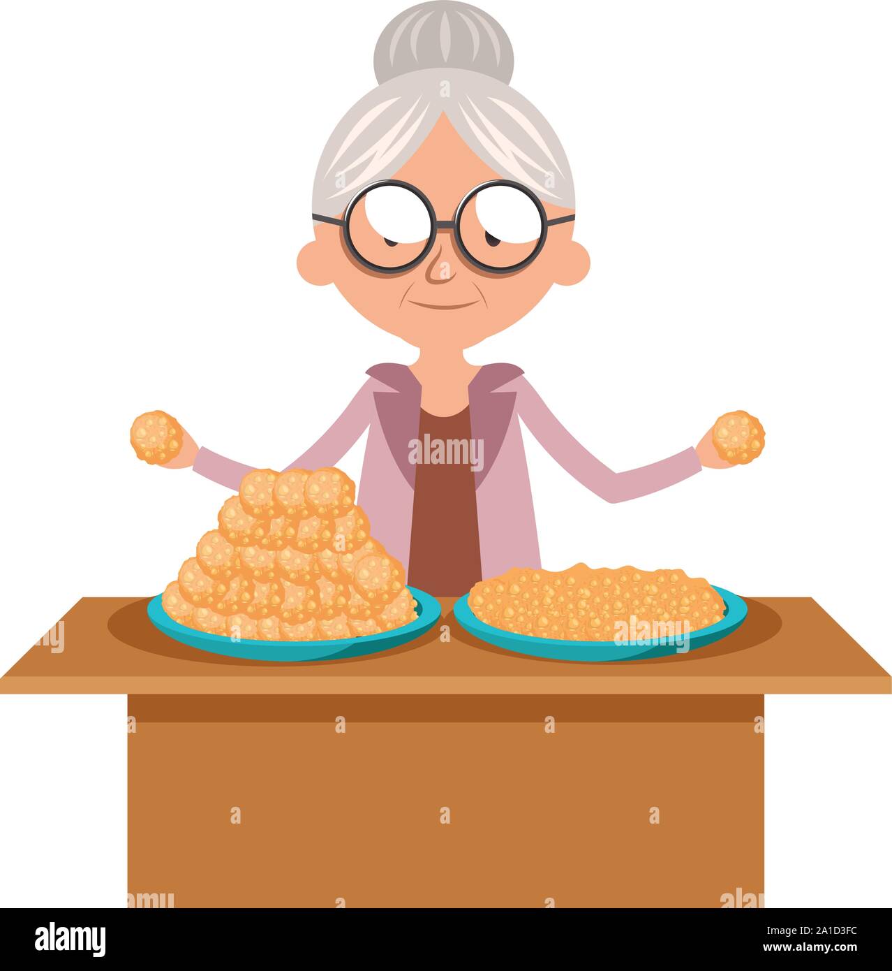 animated grandma with cookies