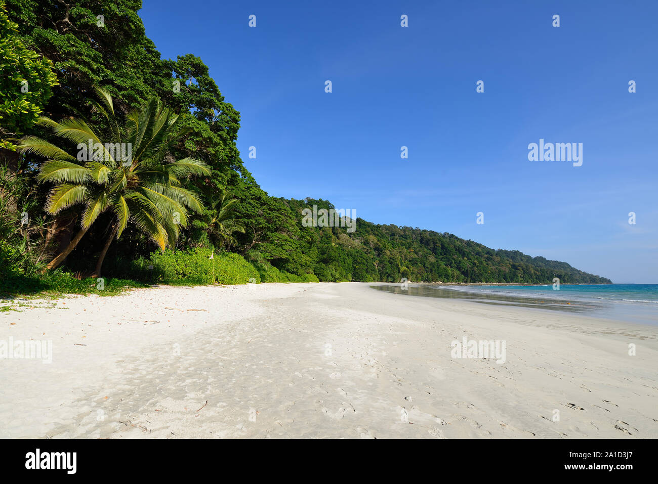 Beach nr 7 at Havelock Island, Andaman and Nicobar Islands, India Stock Photo