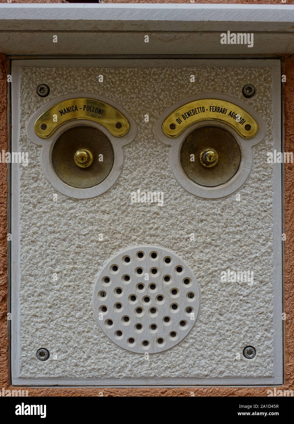 Venedig, Türklingel - Venice, Doorbell Stock Photo - Alamy