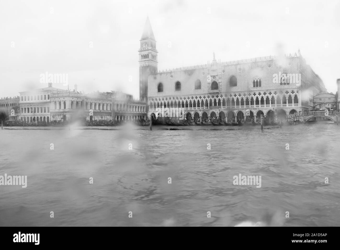 Venedig im Regen - Rainy Venice Stock Photo