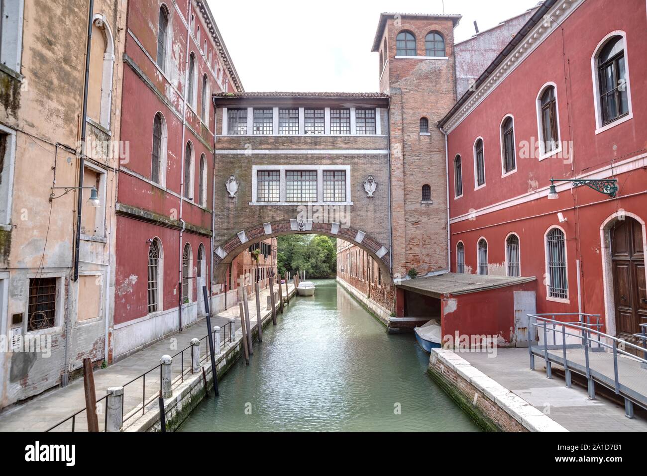Venedig, Rio delle Burchielle, ehemalige Tabakfabrik Stock Photo