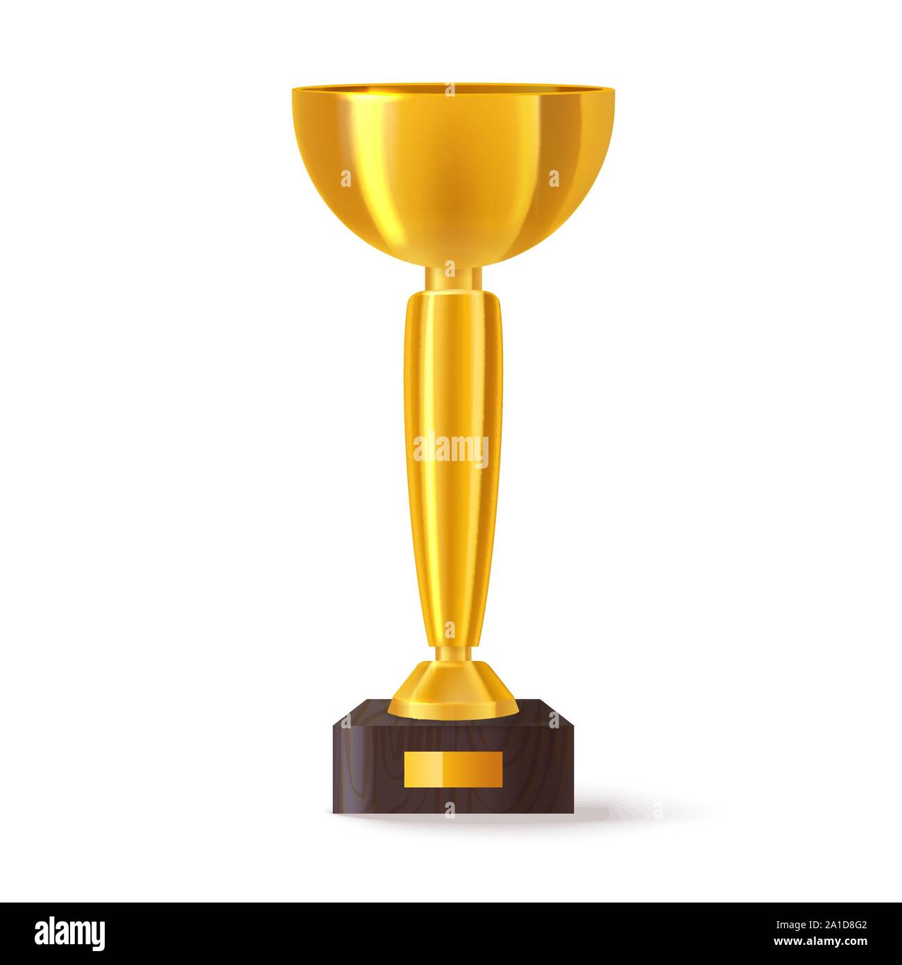 3d cup for sport champion or realistic trophy Stock Vector