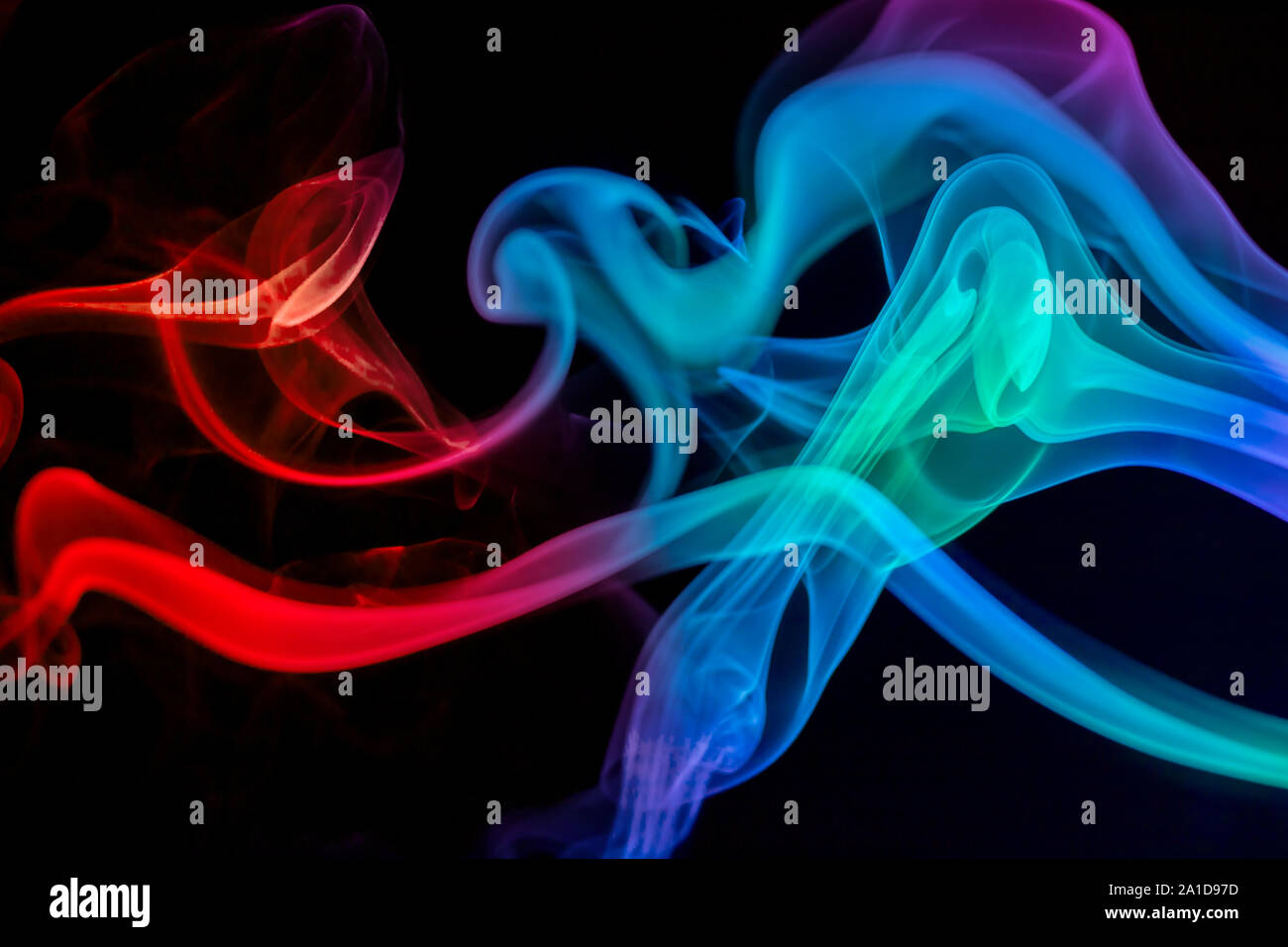 Blue ,red, color, smoke, background Stock Photo - Alamy