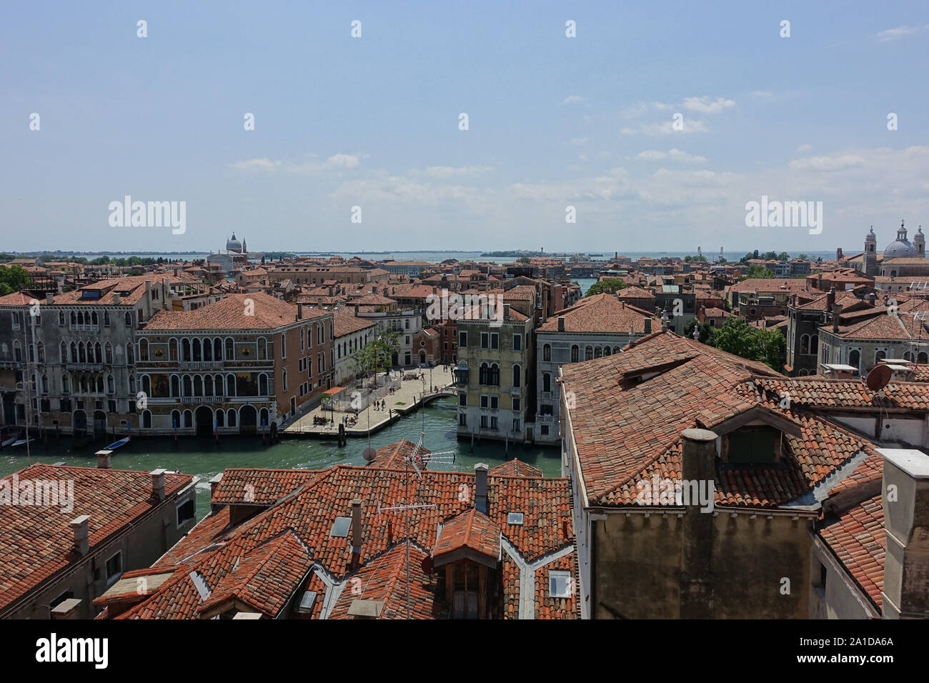 Venedig, Ausblick vom Turm der Musikakademie - Venice, Overview from the Tower of the Music Academy Stock Photo