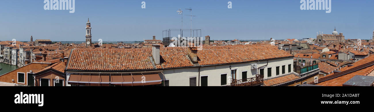 Venedig, Panorama von Fondaco dei Tedeschi - Venice, Panorama Stock Photo