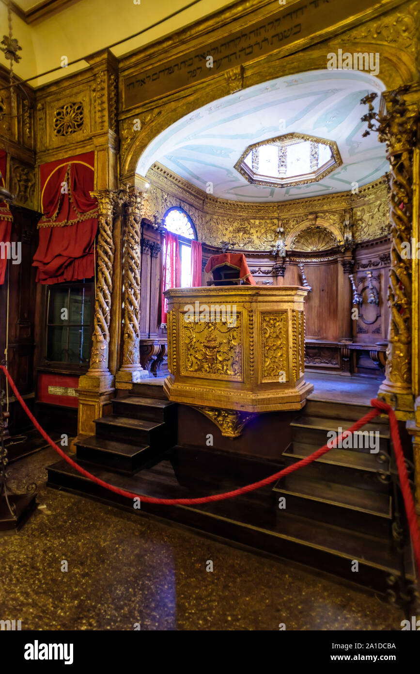 Venedig, Synagoge, Scola Canton Venice, Synagogue, Scola Canton Stock