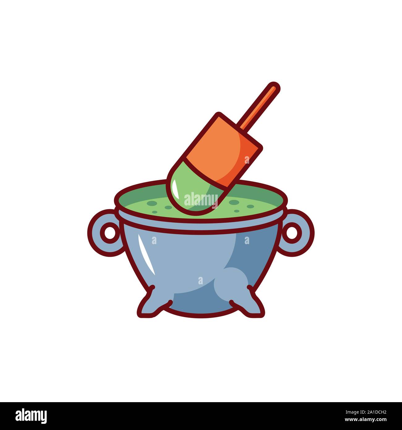 potion bubbly of witch on white background vector illustration design ...