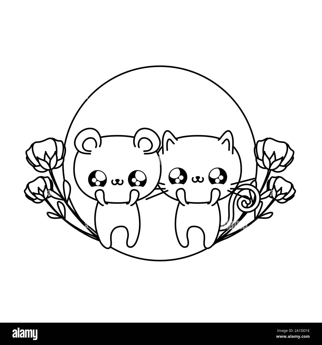 Cute Cat With Bear Baby Animals Kawaii Vector Illustration Design Stock Vector Image Art Alamy Cute Cat With Bear Baby Animals Kawaii Vector Illustration Design Stock Vector Image Art Alamy