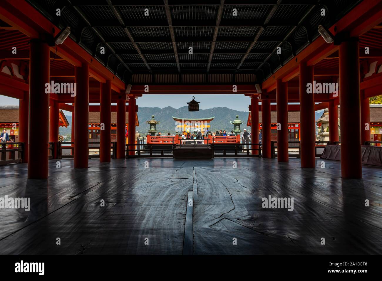 Itsukushima Shrine, Miyajima, Hiroshima Bay, Japan Stock Photo